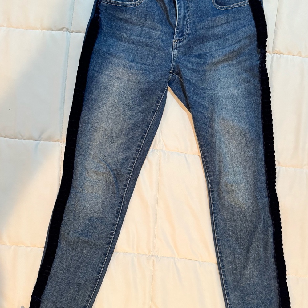 Charlies Blue and Black Women's Jeans